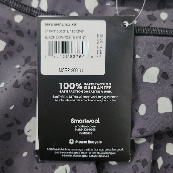 Smartwool Women's Active Lined Short. Regular fit Interior drawcord 2.75” inseam - Picture 8 of 10